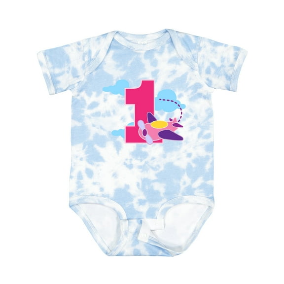 Inktastic 1st Birthday Pilot Airplane Girls Baby Bodysuit