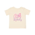 thumbnail image 1 of Inktastic 1st Birthday Pink Butterfly Boys Baby T-Shirt, 1 of 5