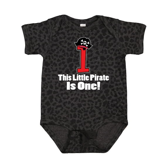 Inktastic 1st Birthday Pirate Hat Number 1 Boys Baby Bodysuit