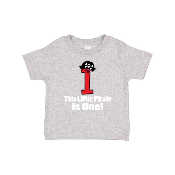 Inktastic 1st Birthday Pirate Hat Number 1 Boys Baby T-Shirt