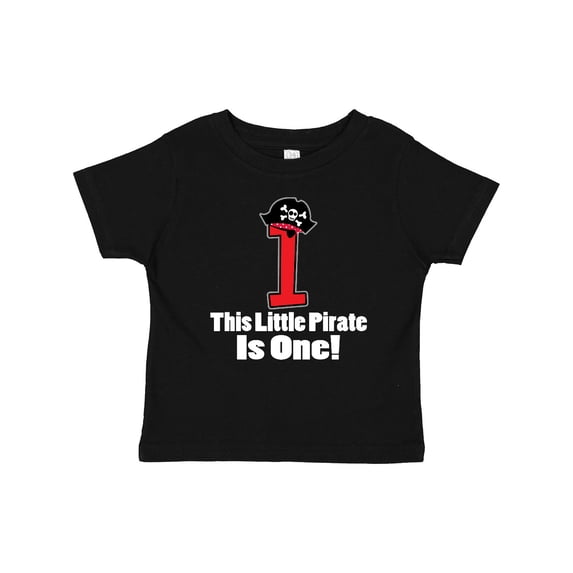 Inktastic 1st Birthday Pirate Hat Number 1 Boys Baby T-Shirt