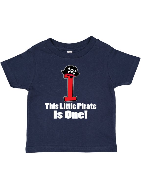 1st Birthday Pirate Hat Number 1 Boys Baby T-Shirt