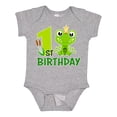 thumbnail image 1 of Inktastic 1st Birthday Prince Frog Boys Baby Bodysuit, 1 of 5