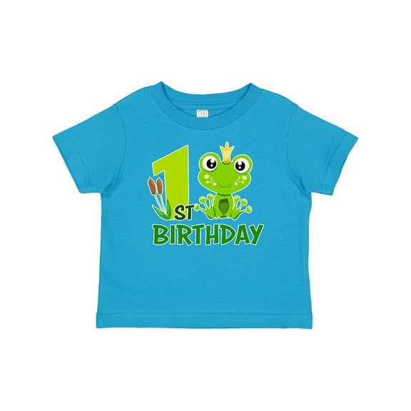 Inktastic 1st Birthday Prince Frog Boys Baby T-Shirt