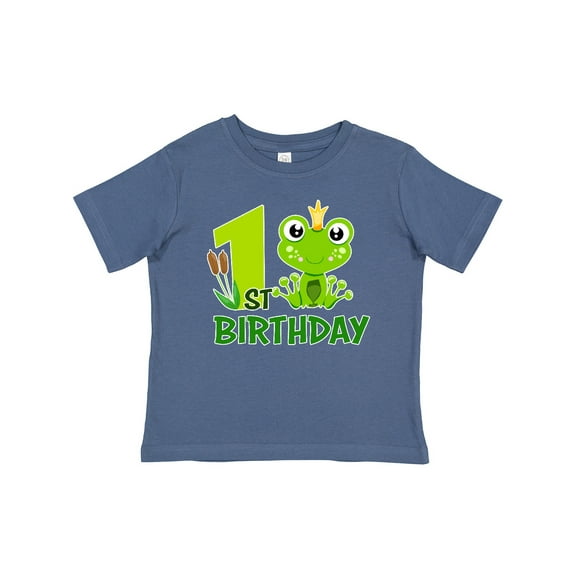 Inktastic 1st Birthday Prince Frog Boys Baby T-Shirt