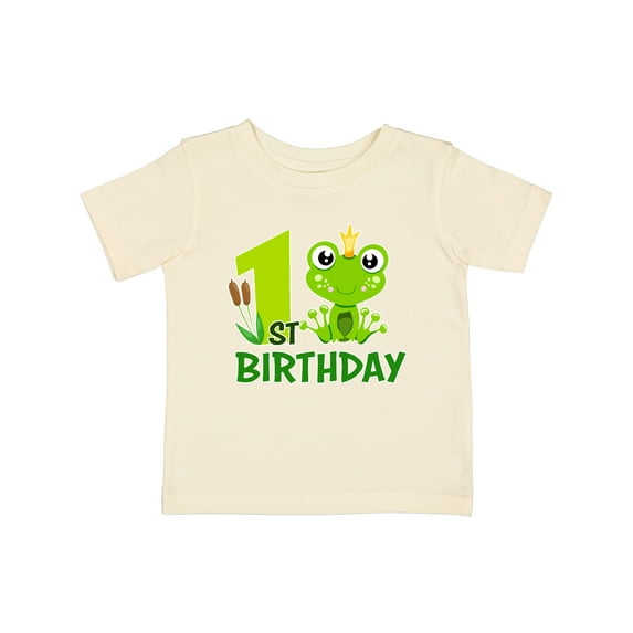 Inktastic 1st Birthday Prince Frog Boys Baby T-Shirt