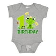 thumbnail image 1 of Inktastic 1st Birthday Princess Frog Girls Baby Bodysuit, 1 of 5