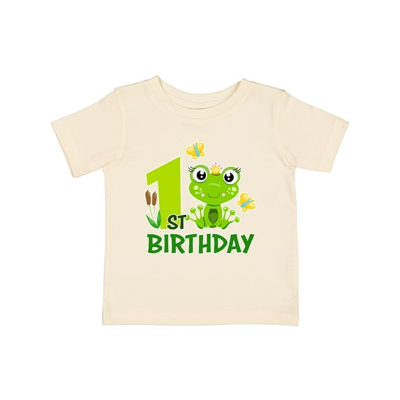 Inktastic 1st Birthday Princess Frog Girls Baby T-Shirt