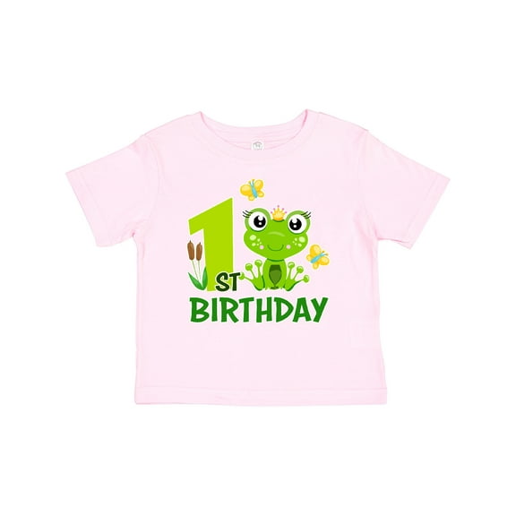 Inktastic 1st Birthday Princess Frog Girls Baby T-Shirt