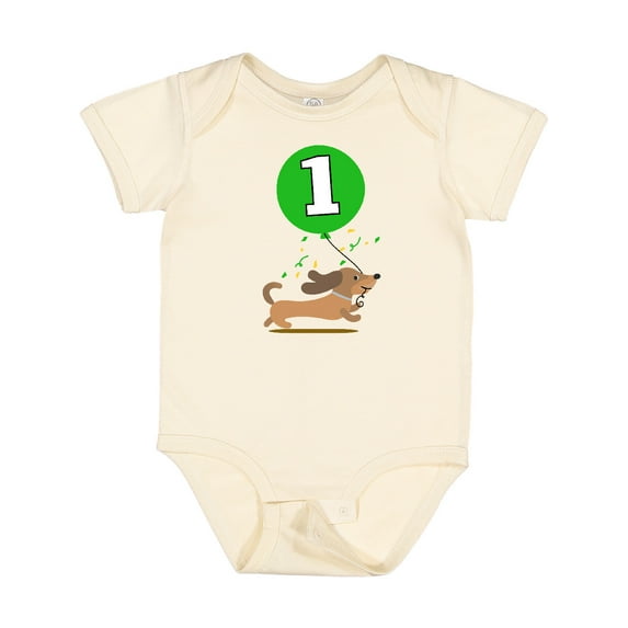Inktastic 1st Birthday Puppy 1 Year Old Boy Boys Baby Bodysuit