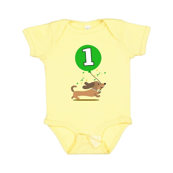 Inktastic 1st Birthday Puppy 1 Year Old Boy Boys Baby Bodysuit
