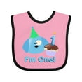 thumbnail image 1 of Inktastic 1st Birthday Puppy Blue Boys Baby Bib, 1 of 4