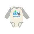 thumbnail image 1 of Inktastic 1st Birthday Puppy Blue Boys Long Sleeve Baby Bodysuit, 1 of 5