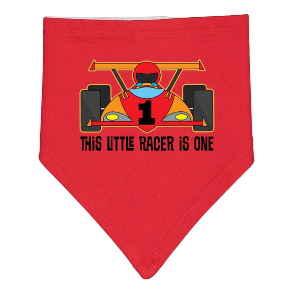 Inktastic 1st Birthday Race Car Boys Baby Bandana Bib