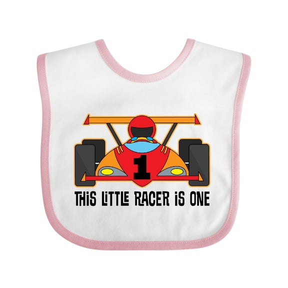 Inktastic 1st Birthday Race Car Boys Boys Baby Bib
