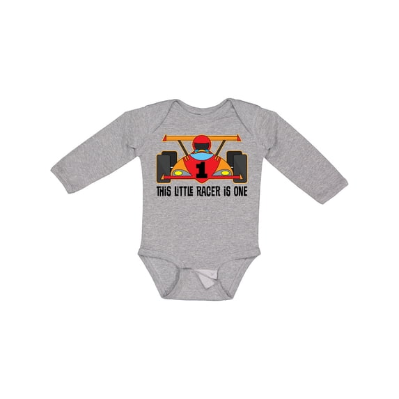 Inktastic 1st Birthday Race Car Boys Boys Long Sleeve Baby Bodysuit