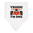 thumbnail image 1 of Inktastic 1st Birthday Racing Car Boys Baby Bandana Bib, 1 of 4