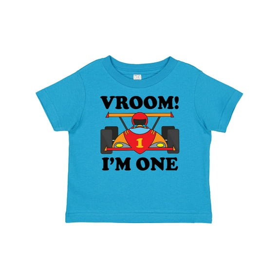 Inktastic 1st Birthday Racing Car Boys Boys Baby T-Shirt