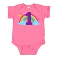 thumbnail image 1 of Inktastic 1st Birthday Rainbow Girls Baby Bodysuit, 1 of 5