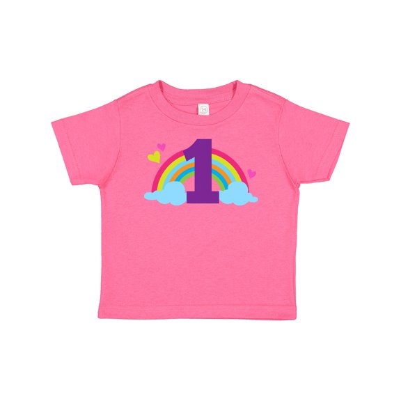 Inktastic 1st Birthday Rainbow Girls Baby T-Shirt