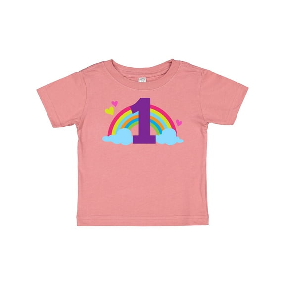 Inktastic 1st Birthday Rainbow Girls Baby T-Shirt