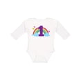 thumbnail image 1 of Inktastic 1st Birthday Rainbow Girls Long Sleeve Baby Bodysuit, 1 of 5