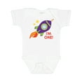 thumbnail image 1 of Inktastic 1st Birthday Rocketship One Year Old Boys or Girls Baby Bodysuit, 1 of 5
