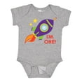 thumbnail image 1 of Inktastic 1st Birthday Rocketship One Year Old Boys or Girls Baby Bodysuit, 1 of 5