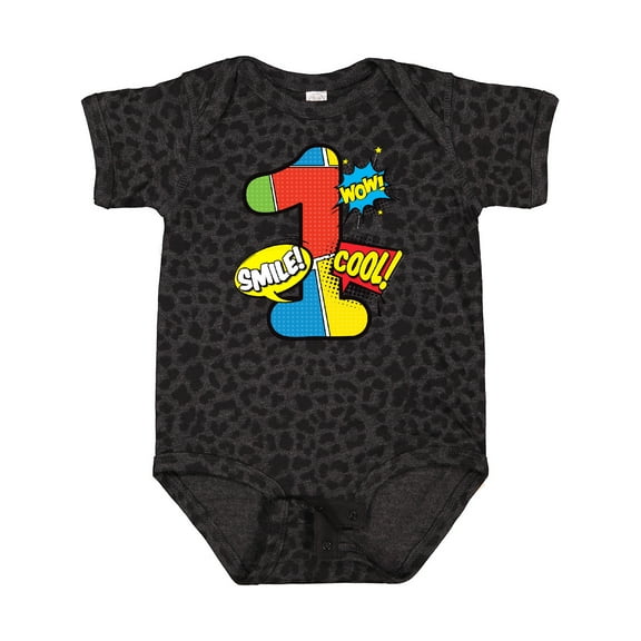 Inktastic 1st Birthday Superhero Boys or Girls Baby Bodysuit