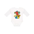 thumbnail image 1 of Inktastic 1st Birthday Superhero Boys or Girls Long Sleeve Baby Bodysuit, 1 of 5
