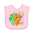 thumbnail image 1 of Inktastic 1st Birthday Teddy Bear Boys or Girls Baby Bib, 1 of 4