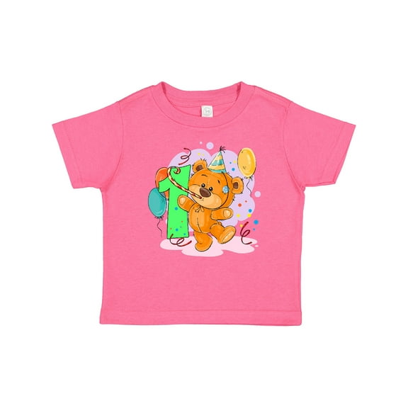Inktastic 1st Birthday Teddy Bear Boys or Girls Baby T-Shirt