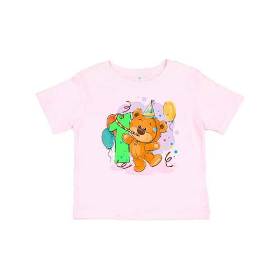 Inktastic 1st Birthday Teddy Bear Boys or Girls Baby T-Shirt