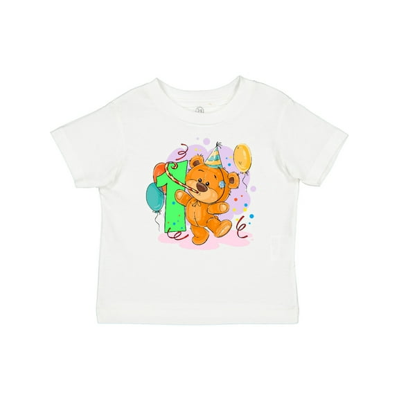 Inktastic 1st Birthday Teddy Bear Boys or Girls Baby T-Shirt