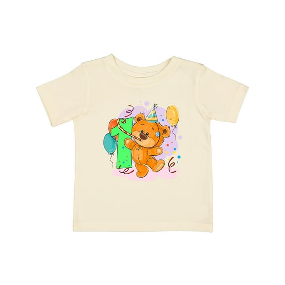 Inktastic 1st Birthday Teddy Bear Boys or Girls Baby T-Shirt