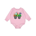 thumbnail image 1 of Inktastic 1st Birthday Truck Baby Fleece Bodysuit, 1 of 4