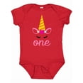 thumbnail image 1 of Inktastic 1st Birthday Unicorn Girls Baby Bodysuit, 1 of 5