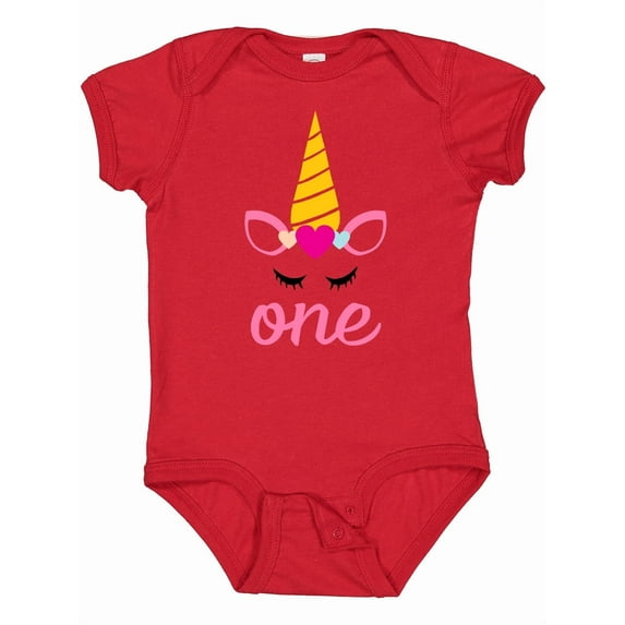 Inktastic 1st Birthday Unicorn Girls Baby Bodysuit