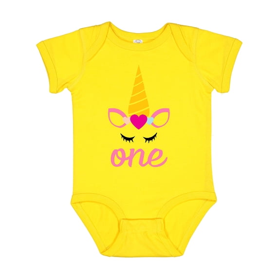 Inktastic 1st Birthday Unicorn Girls Baby Bodysuit