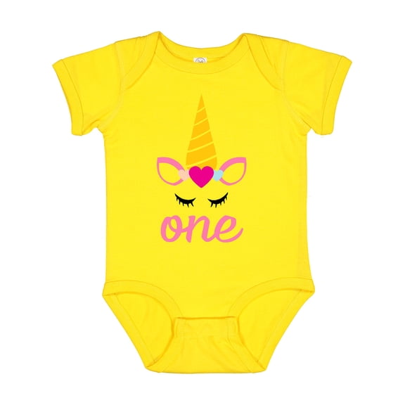 Inktastic 1st Birthday Unicorn Girls Baby Bodysuit