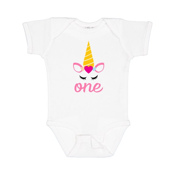 Inktastic 1st Birthday Unicorn Girls Baby Bodysuit