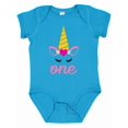 thumbnail image 1 of Inktastic 1st Birthday Unicorn Girls Baby Bodysuit, 1 of 5