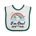 thumbnail image 1 of Inktastic 1st Birthday Unicorn Rainbow 1 Year Old Party Girls Baby Bib, 1 of 4