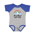 thumbnail image 1 of Inktastic 1st Birthday Unicorn Rainbow 1 Year Old Party Girls Baby Bodysuit, 1 of 5