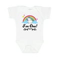 thumbnail image 1 of Inktastic 1st Birthday Unicorn Rainbow 1 Year Old Party Girls Baby Bodysuit, 1 of 5