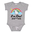 thumbnail image 1 of Inktastic 1st Birthday Unicorn Rainbow 1 Year Old Party Girls Baby Bodysuit, 1 of 5