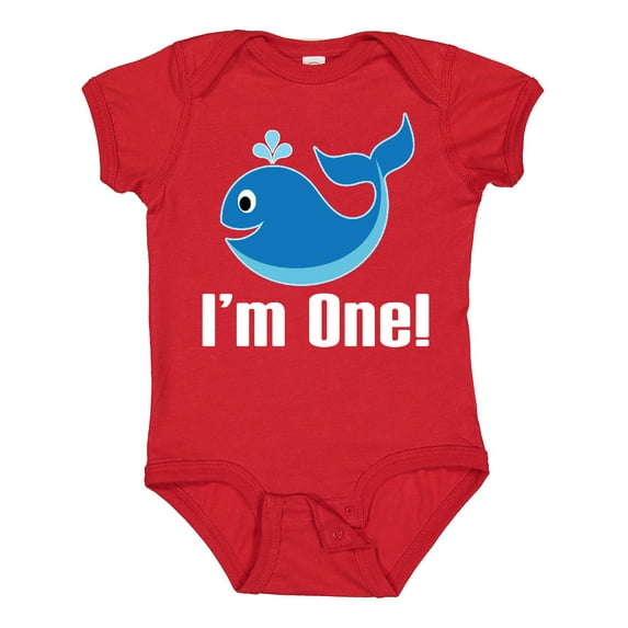 Inktastic 1st Birthday Whale Fish Boys Boys Baby Bodysuit