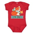 thumbnail image 1 of Inktastic 1st Birthday Woodland Fox 1 Year Old Boys or Girls Baby Bodysuit, 1 of 5