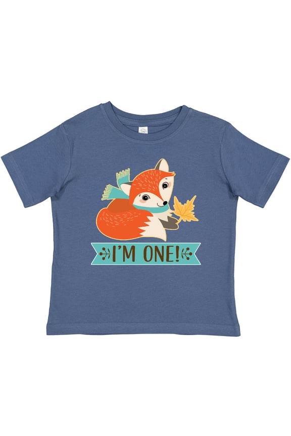 1st Birthday Woodland Fox 1 Year Old Boys or Girls Baby T-Shirt