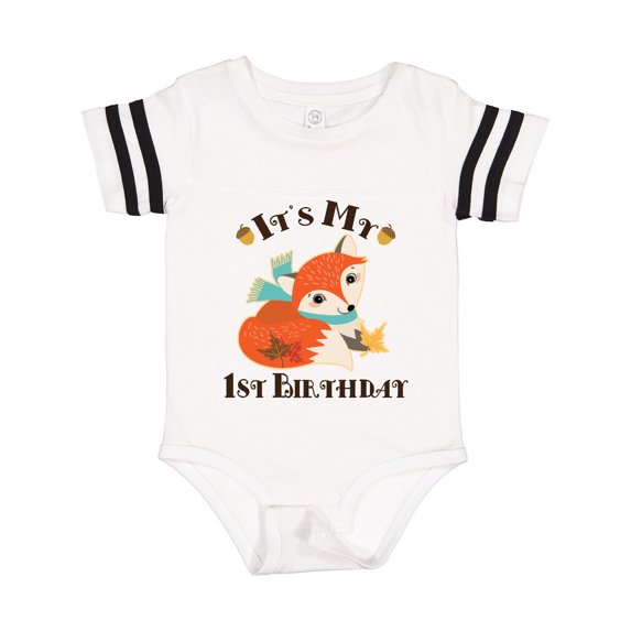 Inktastic 1st Birthday Woodland Fox Gift Baby Boy or Baby Girl Bodysuit
